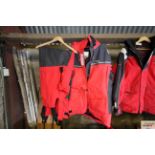 A ladies Musto sailing jacket Size 16 and a Musto pair of sailing salopettes Size M