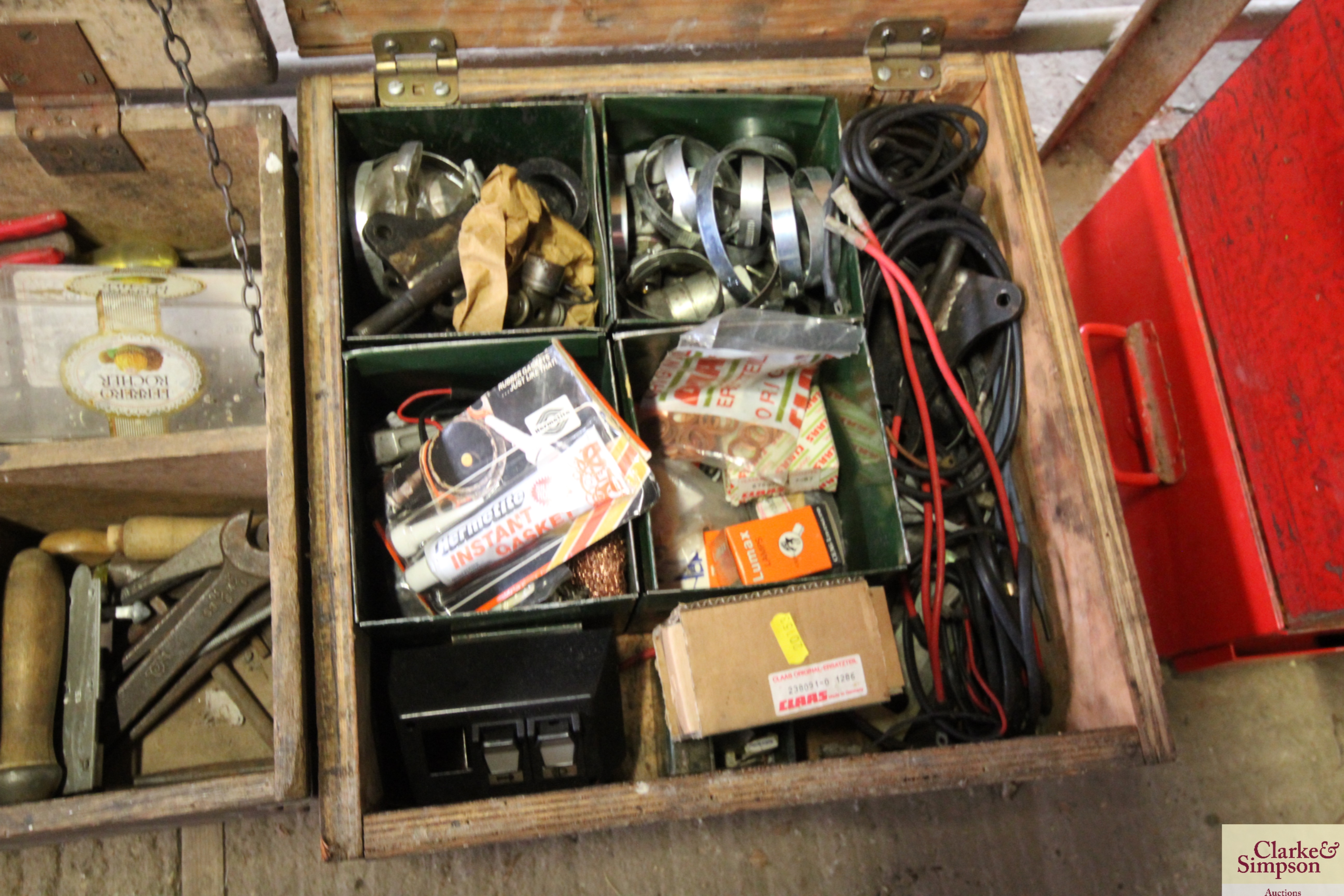 Two wooden boxes of various tools to include spann - Image 3 of 3
