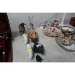 Two Beswick model pigs; various other ornaments to