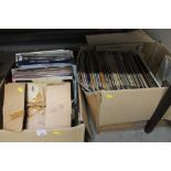 Two boxes of various records
