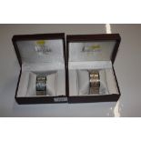 Two boxed Monté Carlo bracelet watches