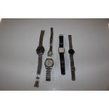 A bag of wrist watches including Rotary, Sekonda,