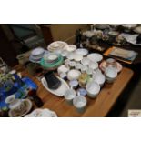 A quantity of various dinnerware to include Colclo