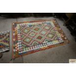 An approx. 6'2" x 4' Chobi Kelim rug