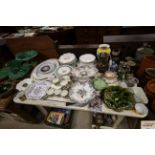 A large quantity of 19th Century porcelain and lat