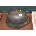 A German WW2 style helmet