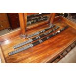 Three Japanese Samurai type swords