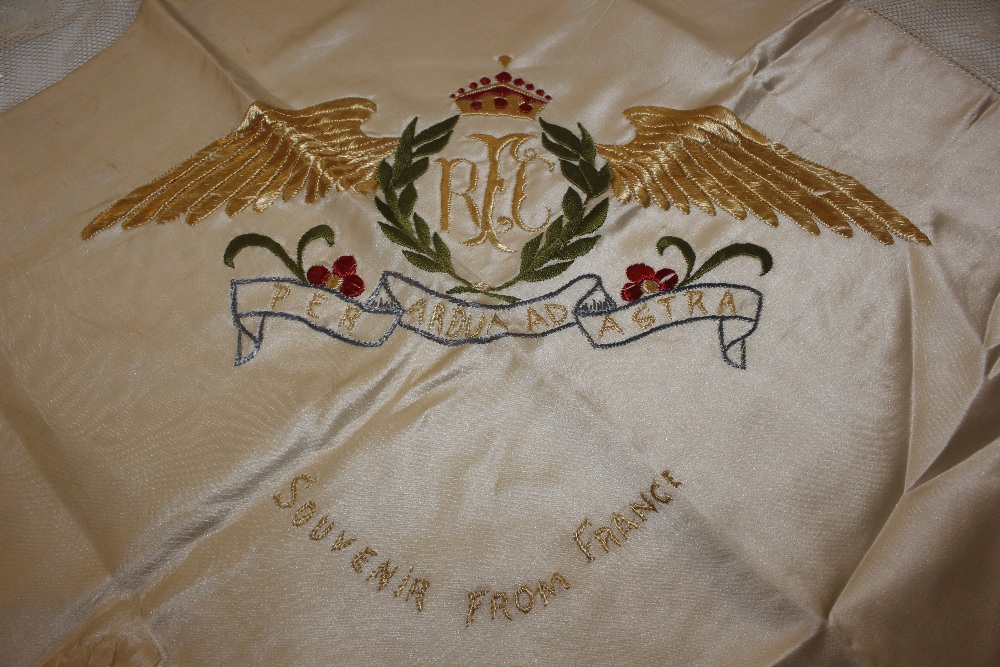 A WW1 Royal Flying Corps embroidery cushion case - Image 2 of 5
