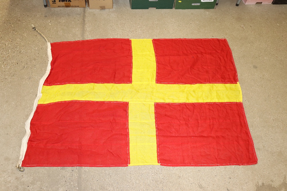 Two WW2 Royal Naval flags