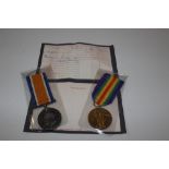 BWM & Victory medals to M/288917 Pvt BG Jackson AS