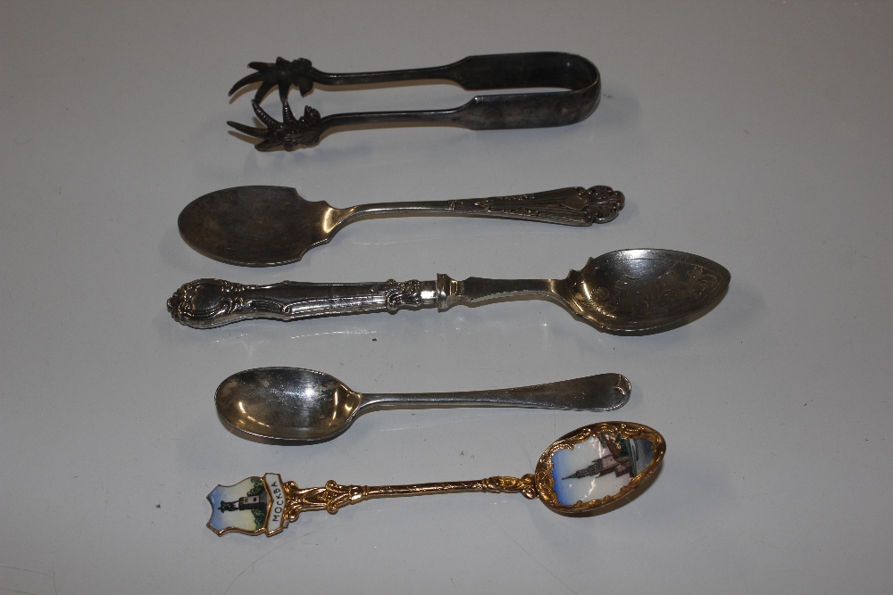 A silver handled preserve spade; another preserve