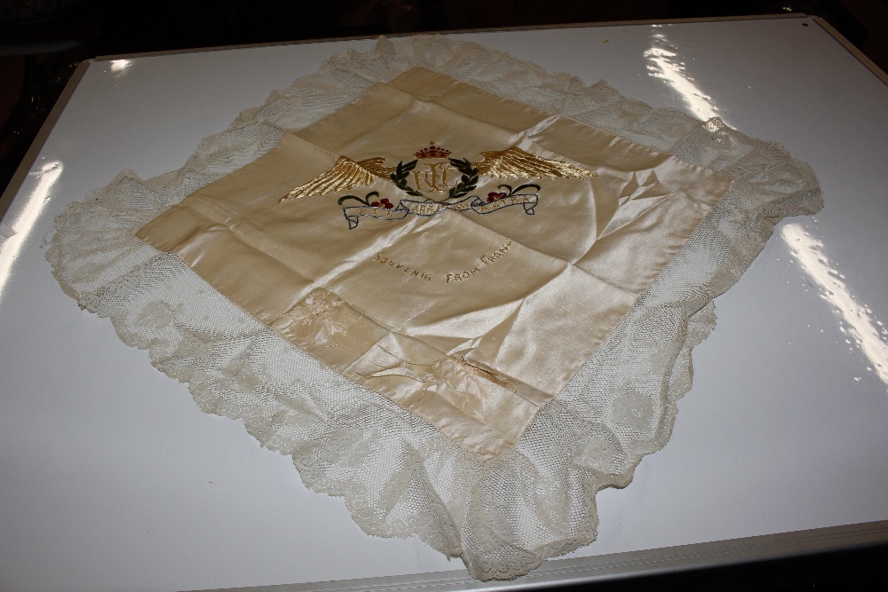 A WW1 Royal Flying Corps embroidery cushion case