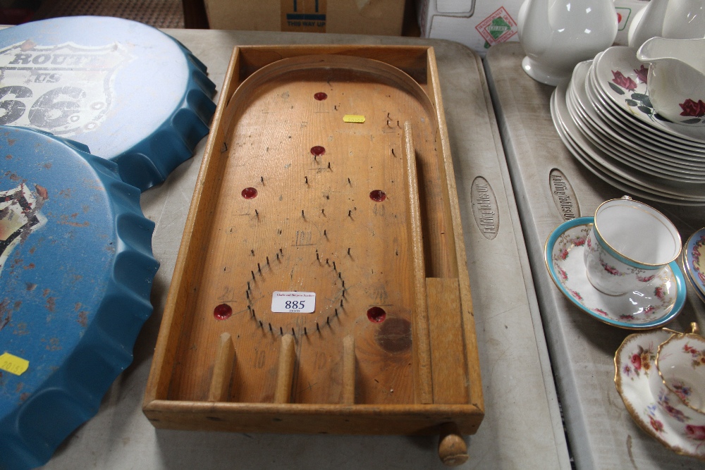 A bagatelle board