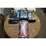 Four Lego Star Wars figures, unknown if complete