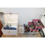 Two boxes and contents of various costume jeweller