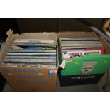 Two boxes of records