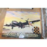 A reproduction Lancaster Bomber sign