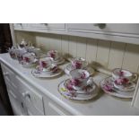 A collection of Royal Albert 'American Beauty' pat