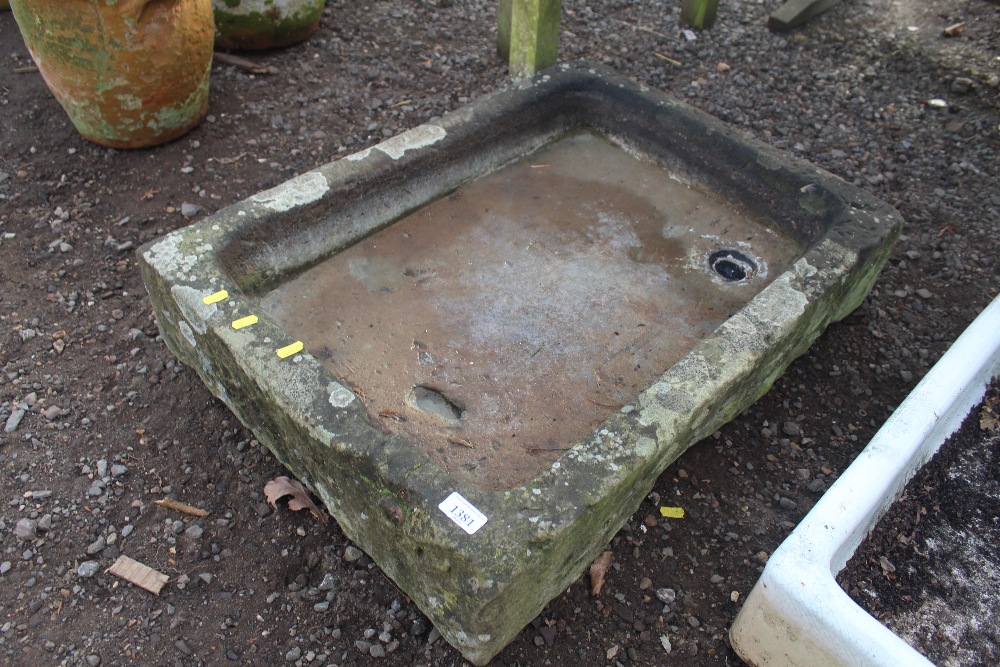 A stone butler type sink