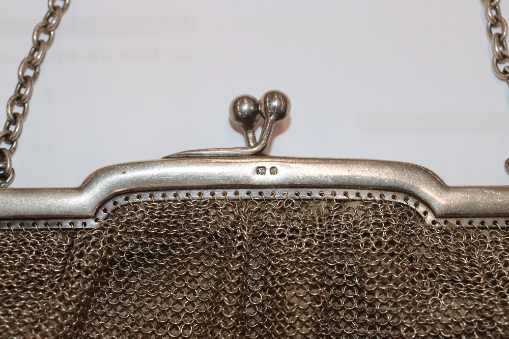 A silver framed and meshwork evening bag, approx. - Image 14 of 20