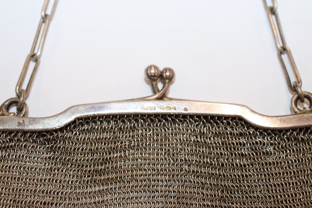 A silver framed and meshwork evening bag, approx. - Image 9 of 20