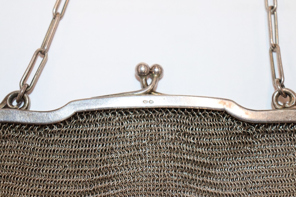 A silver framed and meshwork evening bag, approx. - Image 12 of 20