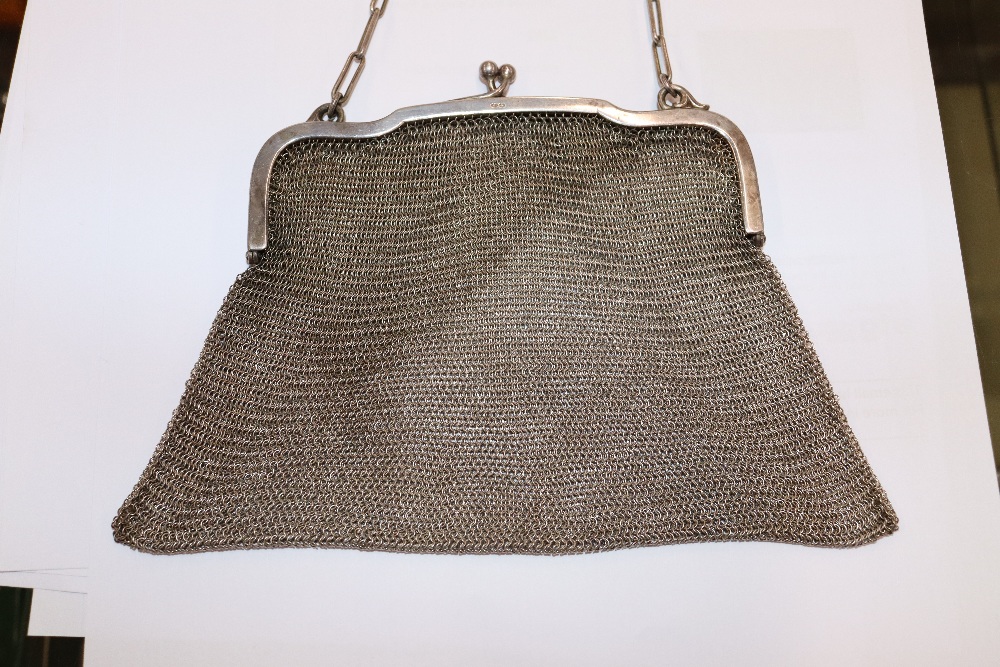 A silver framed and meshwork evening bag, approx. - Image 11 of 20