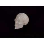 A Rock Crystal model of a skull, 7cm