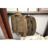 A Royal West Kent Regiment battle dress blouse and