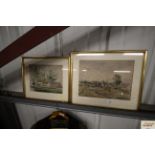 Two watercolours depicting rural scenes