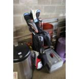 A golf bag with contents of Nicklaus 5-P,S, Hybrid