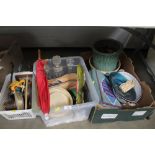 Three boxes containing various sundry items to inc