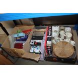 Three boxes of various sundry items to include tap