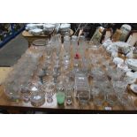 A large quantity of various glassware to include b