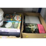 Two boxes of various books