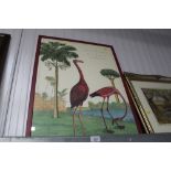 A Natural History of Birds, Flamingo poster