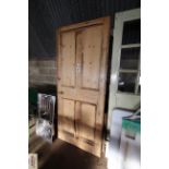 A wooden door for ladies toilet measuring approx.