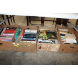 Four boxes of various books