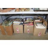 Four boxes of various books