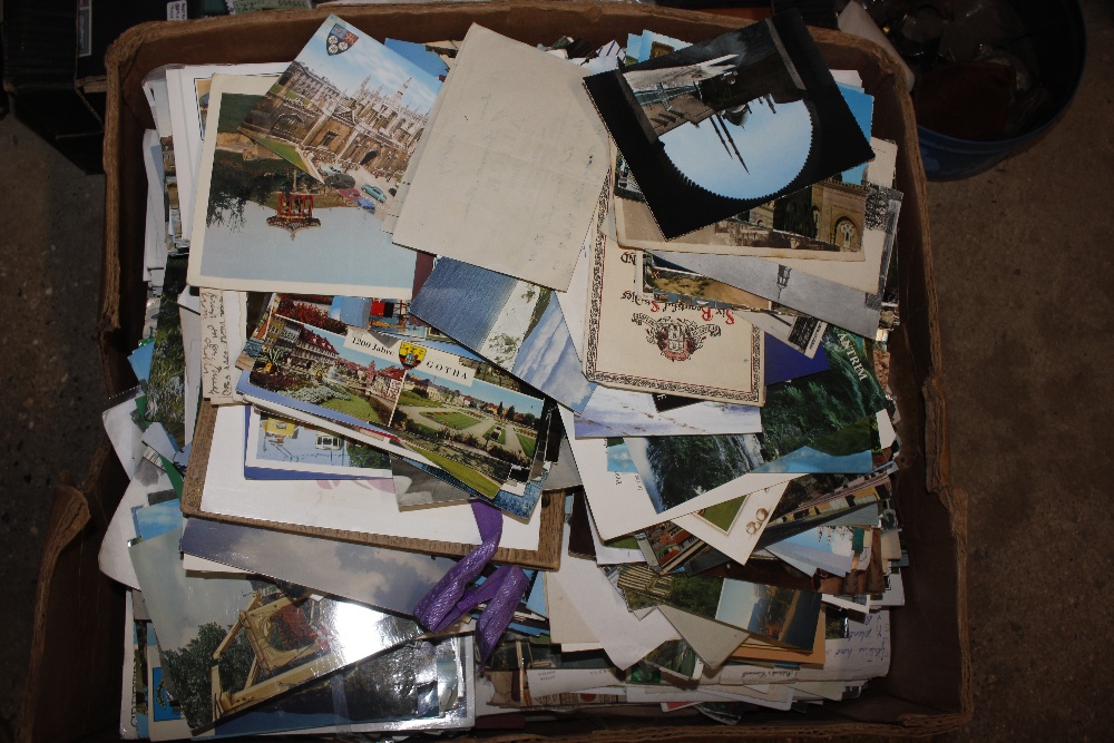 A large quantity of postcards