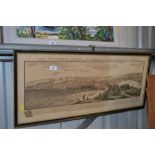 An antique print, The South West Prospect of Ipswi