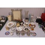 A quantity of various china and glass ware to incl