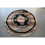 A 4'8" diameter circular Seagull Chinese wool rug