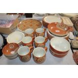 A quantity of Denby dinnerware and teaware