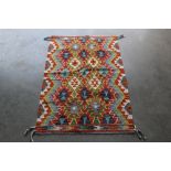 An approx. 4'1" x 2'7" Chobi Kilim rug