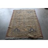 An approx. 5'8" x 3'10" Turkestan rug