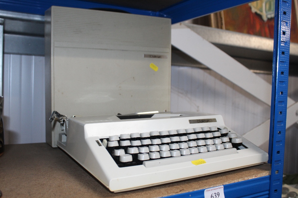 A Challenger portable typewriter