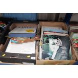 Two boxes of LPs