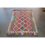 An approx. 5'3" x 3'2" Chobi Kelim rug