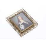 A Laluois miniature portrait study King Charles I